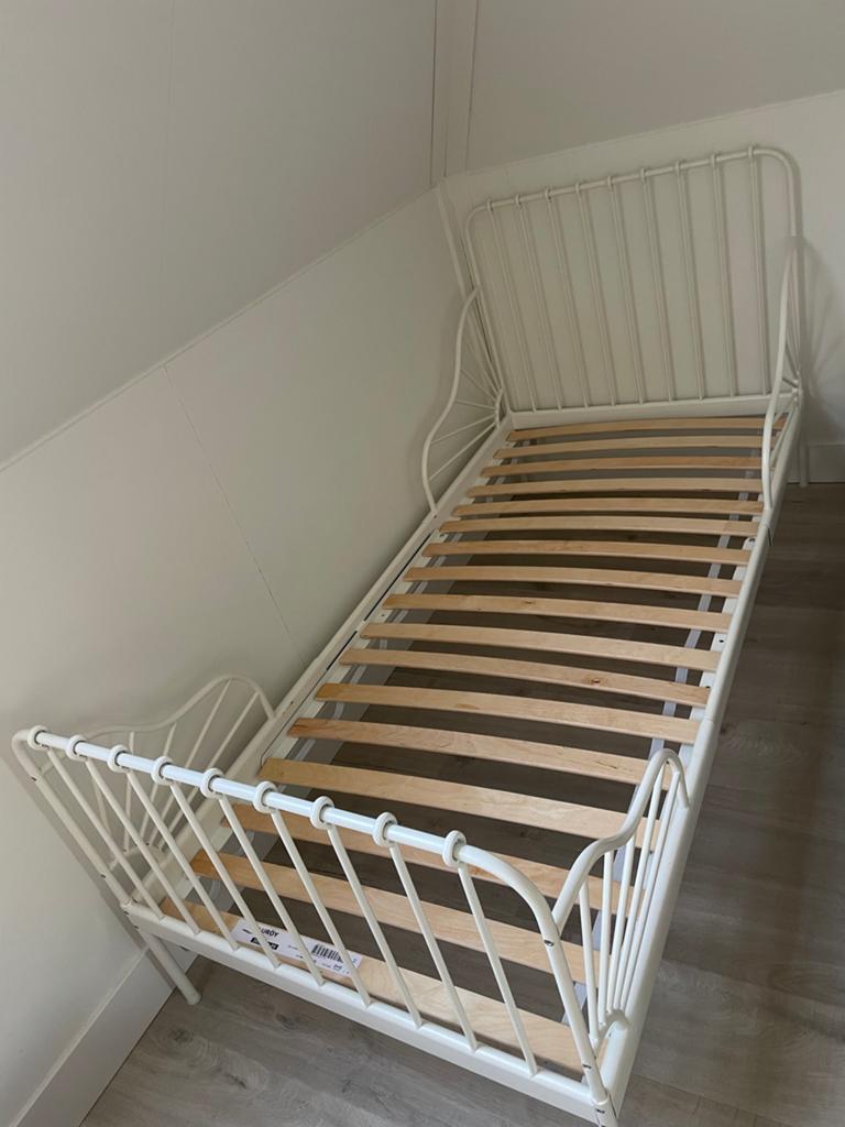 Ikea Minnen meegroeibed als nieuw, Ophalen, 70 tot 85 cm, Zo goed als nieuw, Lattenbodem