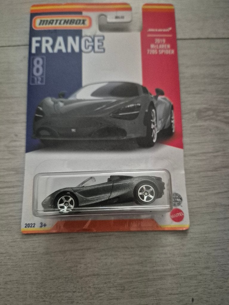 Matchbox 2022 France 2019 mclaren Mc laren 720S spider, Ophalen of Verzenden, Nieuw, Auto