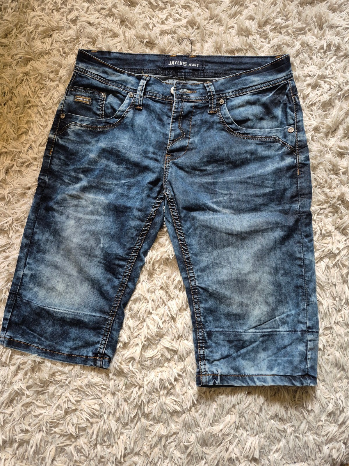 Zomer broek heren, Ophalen, Blauw, W32 (confectie 46) of kleiner, Zo goed als nieuw