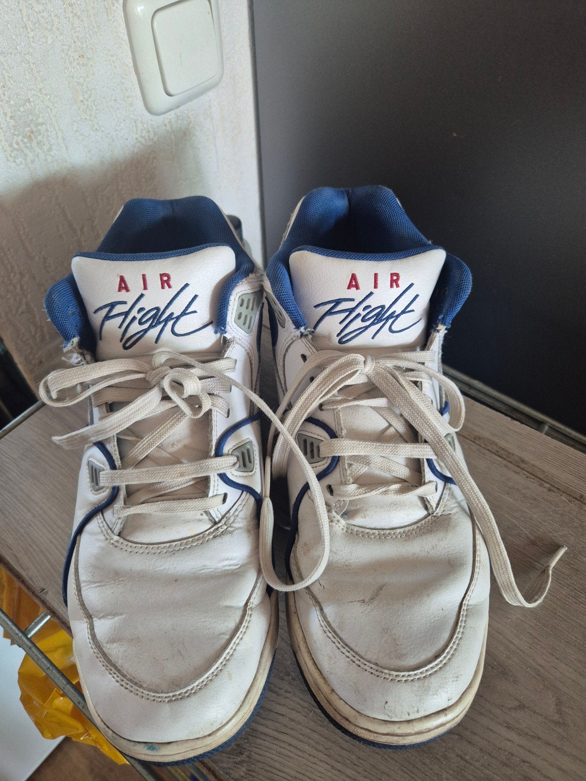 nike air flight 89, Wit, Nike Air, Ophalen of Verzenden, Sneakers of Gympen