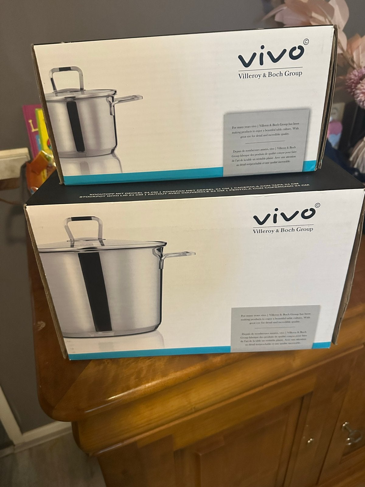 Villeroy & Boch Vivo Kookpannen - Nieuw in doos, Met deksel, Nieuw, Ophalen of Verzenden, Rvs