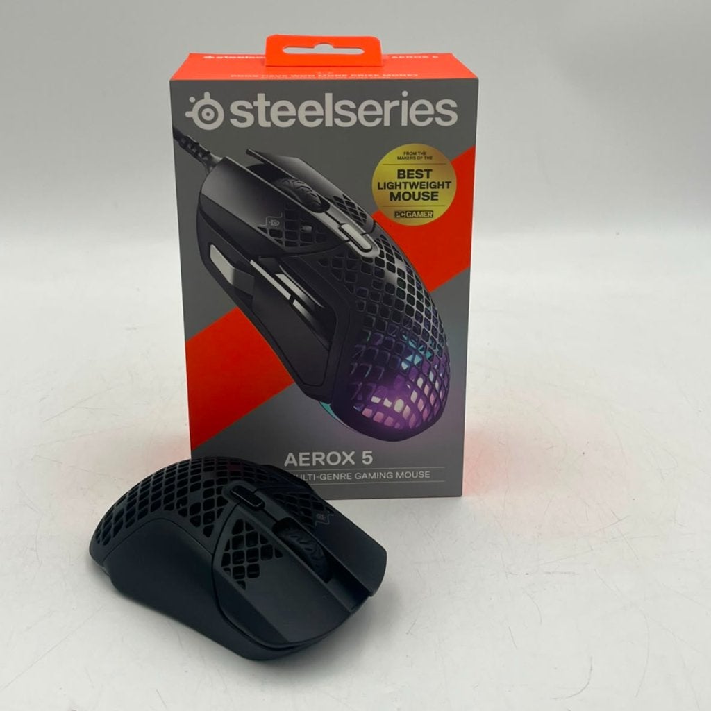 SteelSeries Aerox 5 Bedrade Gaming Muis - Nieuw, Computers en Software, Muizen, Steelseries, Zo goed als nieuw, Support@steelseries.com