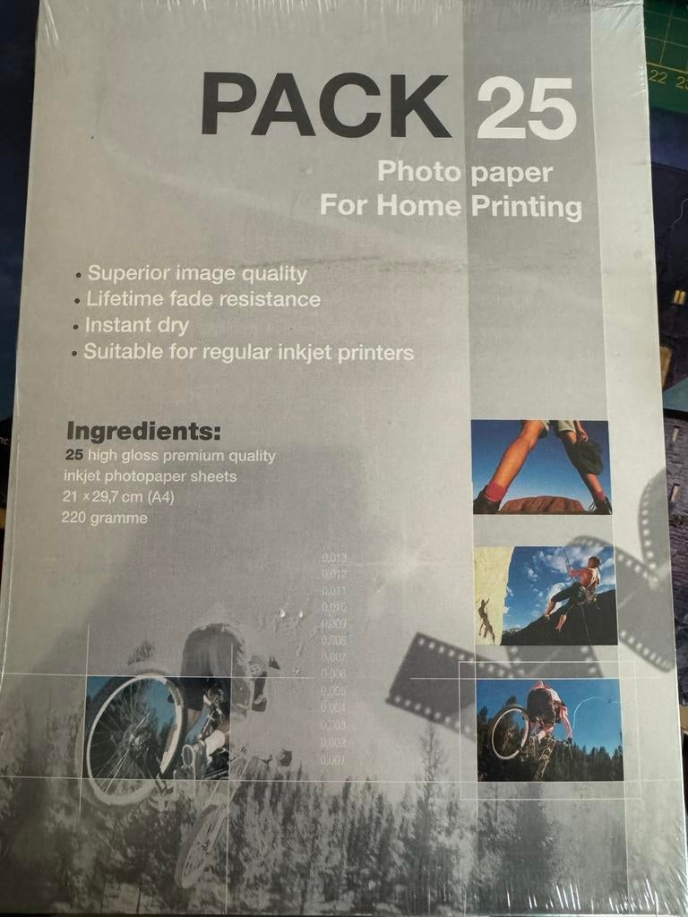Nieuw Greyline A4 fotopapier 220g - 25 vel inkjet, ., Nieuw, Greyline, Ophalen of Verzenden