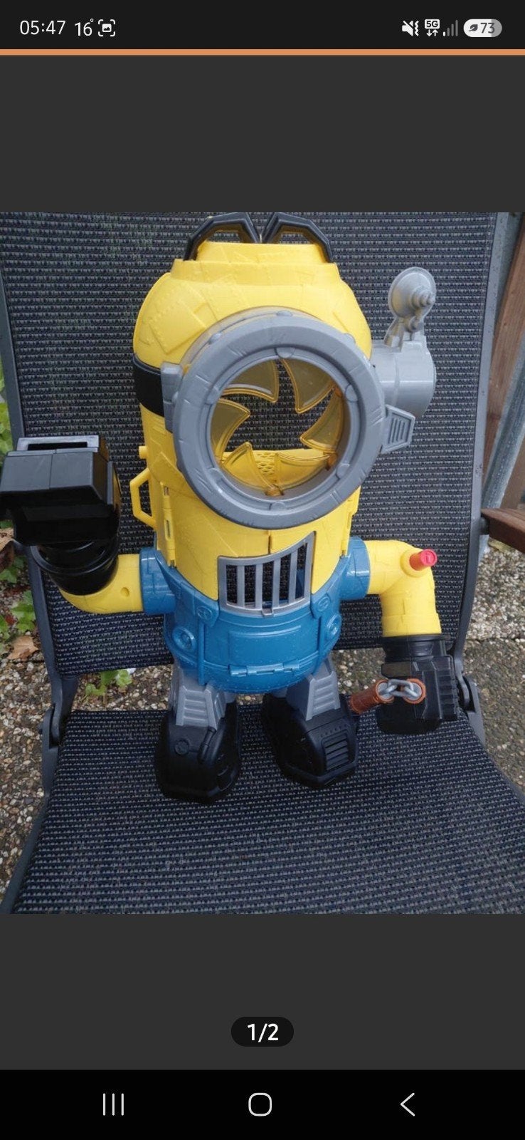 Minion en roze robot speelgoed, Ophalen of Verzenden, Gebruikt, Jongen of Meisje