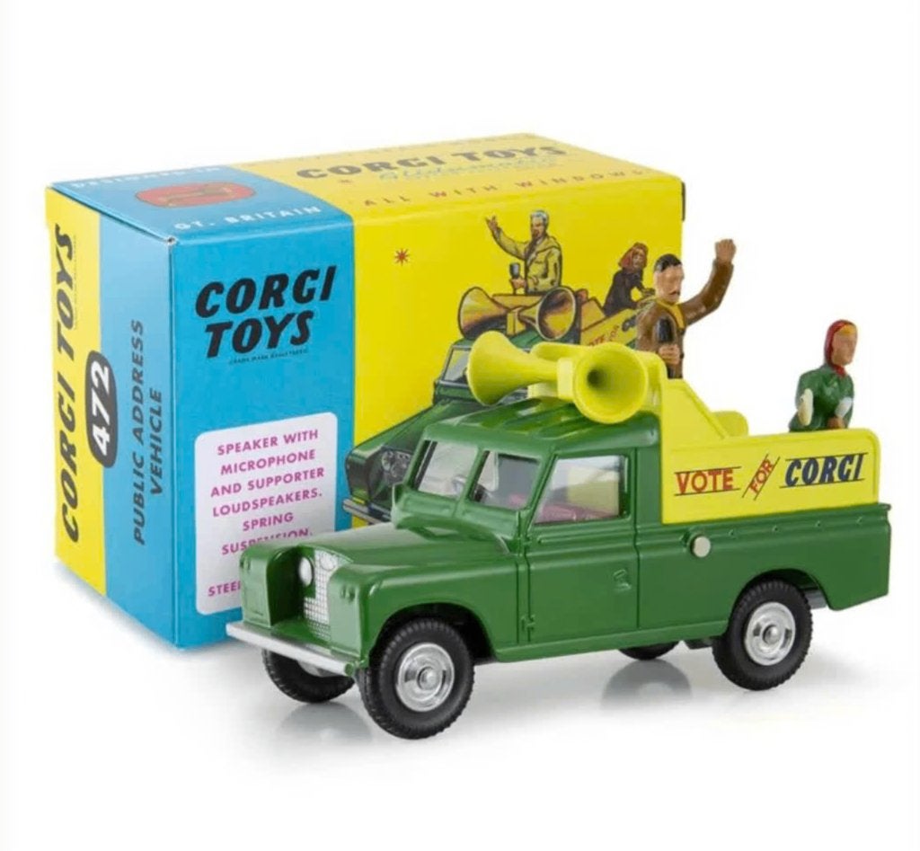 Land Rover Public Address Vehicle 1/46 CORGI NEW ref. 472