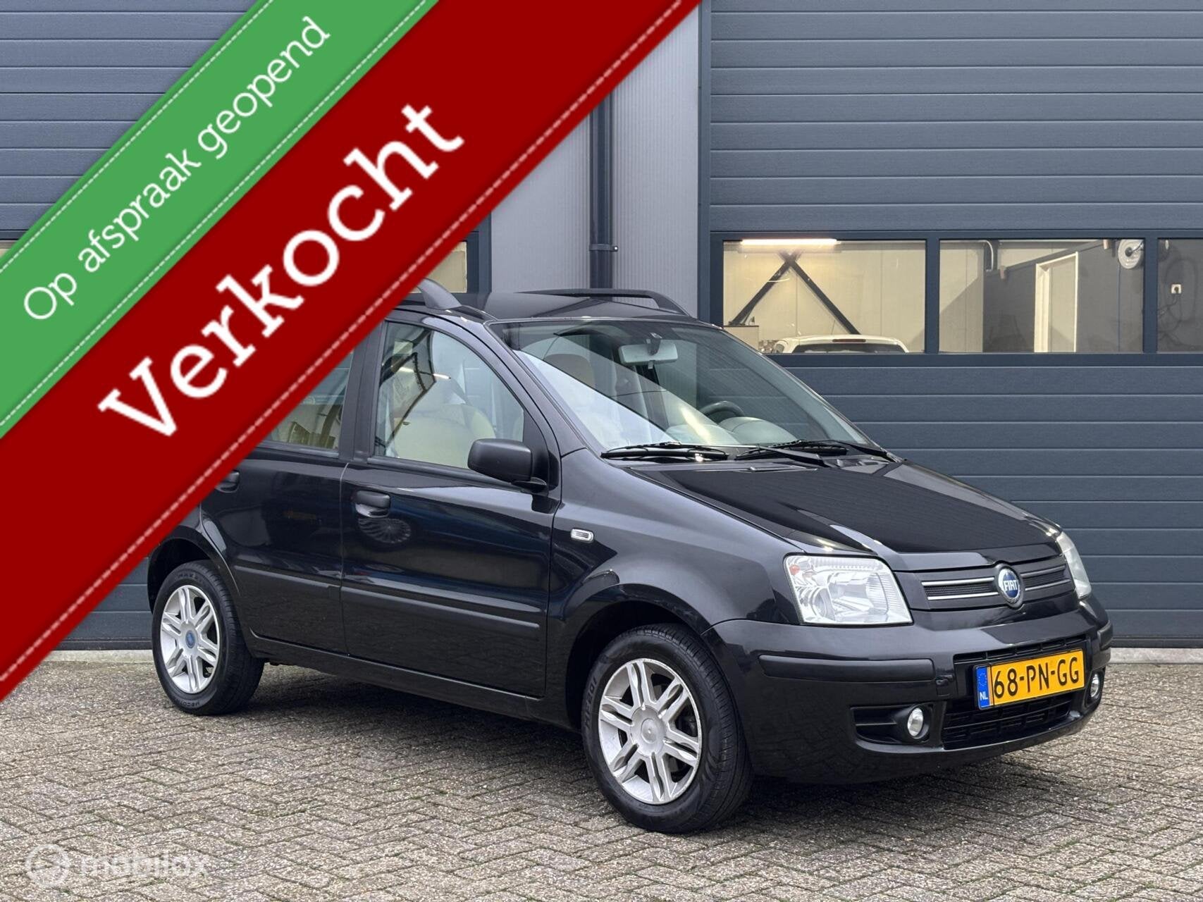 Fiat Panda 1.2 Dynamic Uitvoering / Airco _ Hoog Zit, Auto's, Voorwielaandrijving, Elektrische ramen, 1242 cc, Zwart