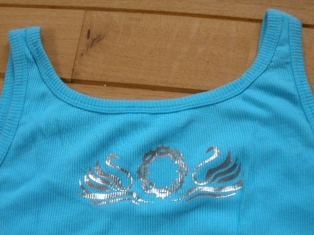 G-SUS top aqua blauw met zilver maat S, Kleding | Dames, Maat 38/40 (M), Blauw, G-SUS, Ophalen of Verzenden