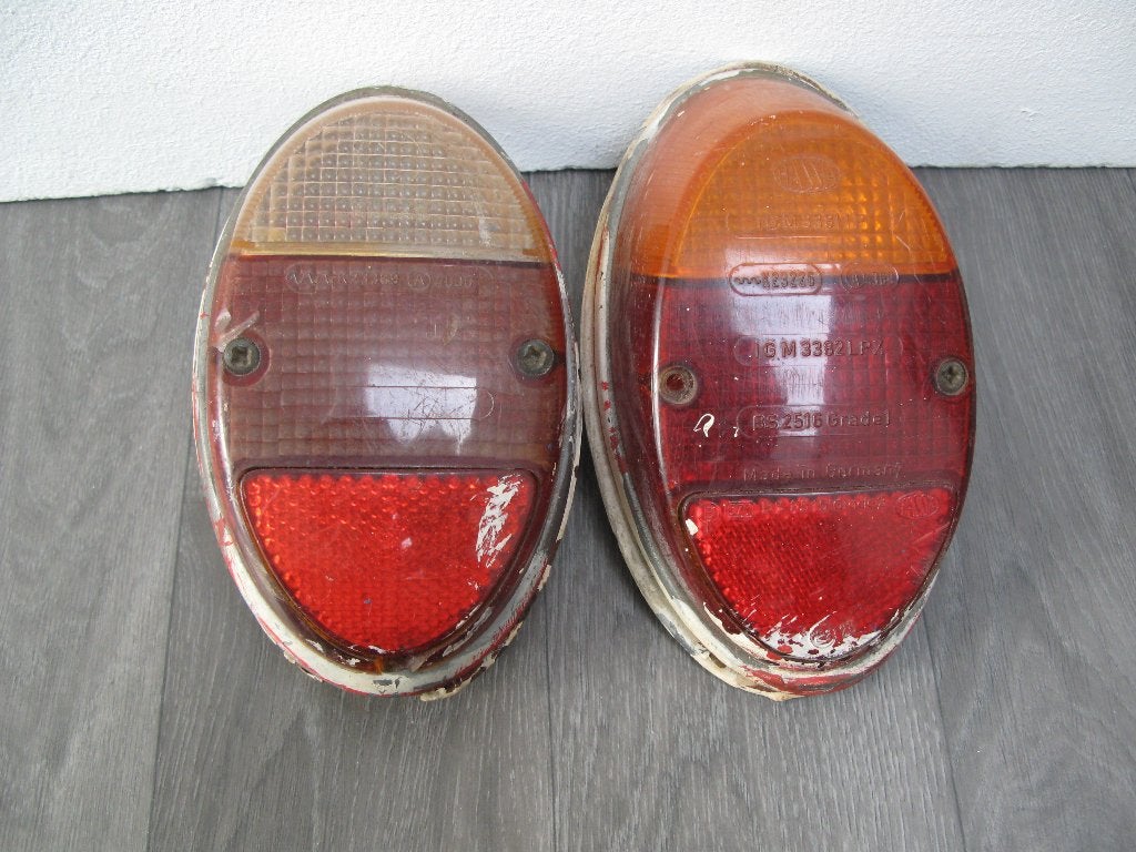 2 VW Volkswagen Kever Achterlichten Hassia, Ophalen of Verzenden, Gebruikt, Auto's