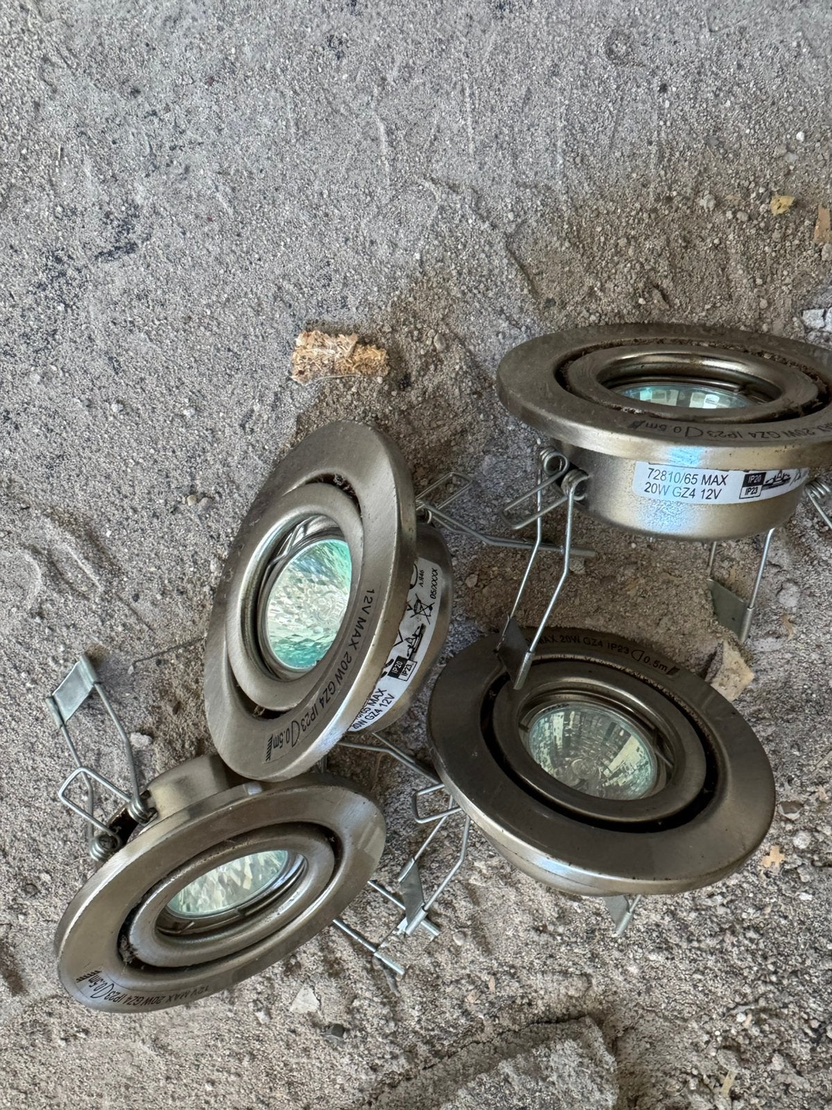 5 spotjes met trafo halogeen spot lamp, Ophalen of Verzenden, Zo goed als nieuw, Plafondspot of Wandspot