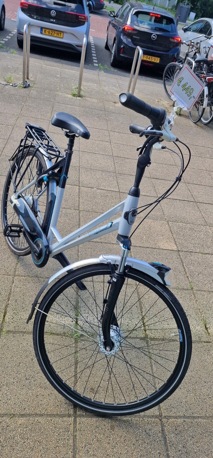 Gazelle Eclipse C8 LTD Damesfiets 57 cm - Zilver/Zwart, Versnellingen, Zo goed als nieuw, Gazelle, Trommelrem