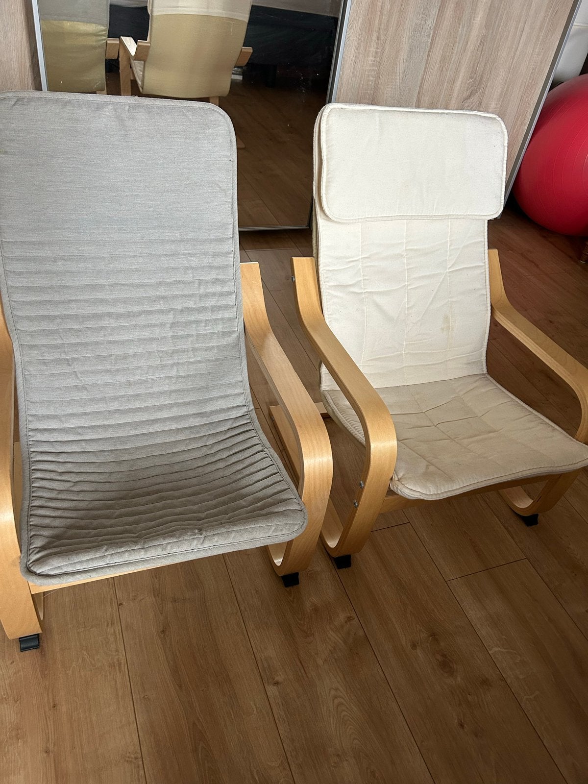 Kinderstoel IKEA Poäng 2x, Ophalen, Gebruikt, Twee, Overige kleuren