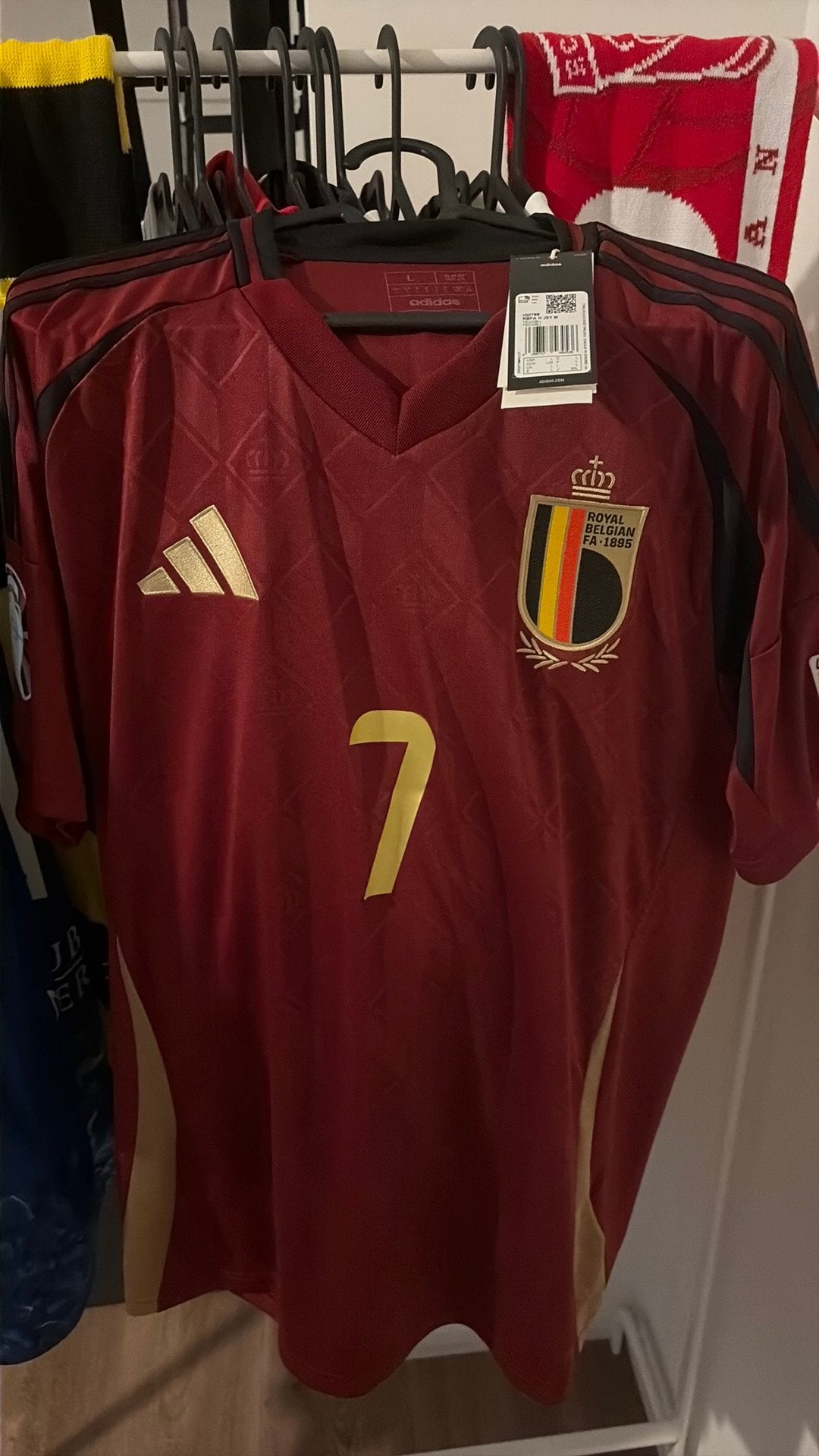 België Kevin de Bruyne shirt Maat L, Maat L, Ophalen, Nieuw, Shirt
