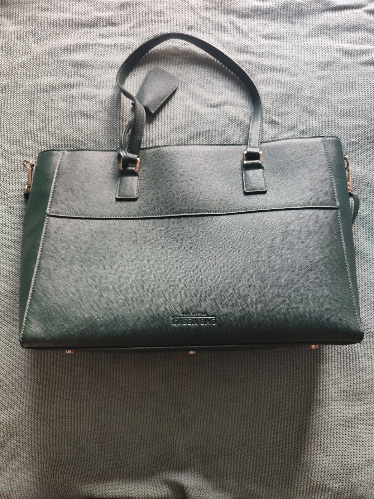 Green Bag Handtas - Ruim en Laptopgeschikt, Sieraden, Tassen en Uiterlijk, Ophalen of Verzenden, Gebruikt, Groen, Handtas