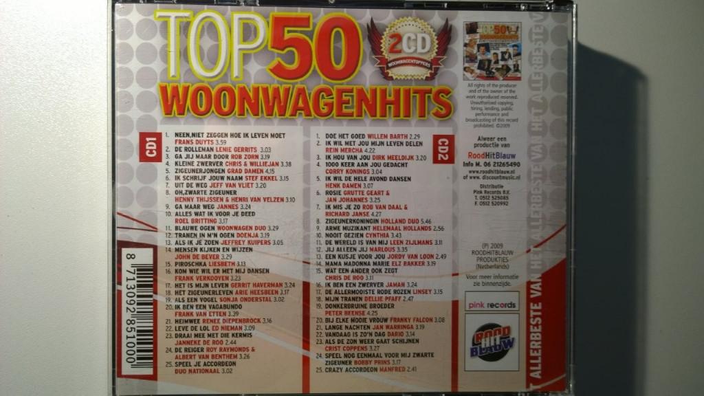 Top 50 Woonwagenhits, Ophalen of Verzenden, Zo goed als nieuw, Pop
