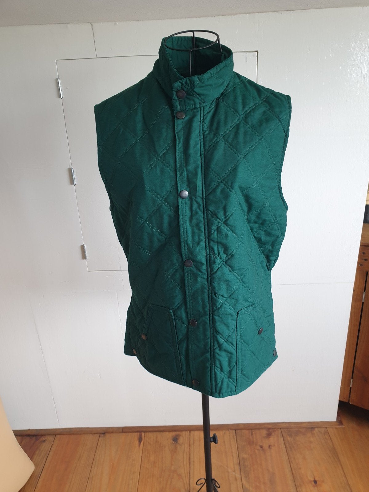Vintage Sandown Quilted Bodywarmer/Gilet, Made England, 1990, Maat 38/40 (M), Ophalen of Verzenden, Zo goed als nieuw, Sandown Leisurewear