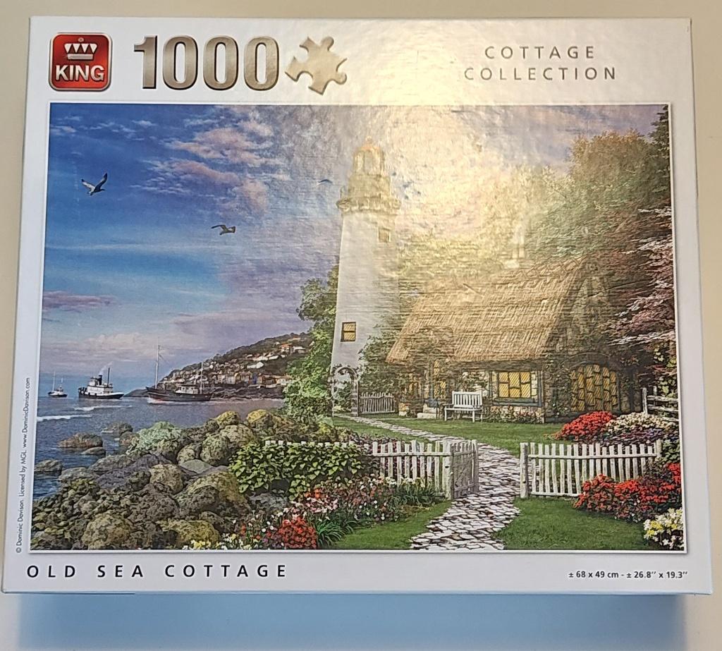 KING Old Sea Cottage puzzel 1000 stukjes, Ophalen of Verzenden, 500 t/m 1500 stukjes, Zo goed als nieuw, Legpuzzel