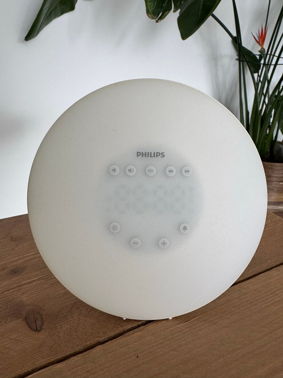 Philips Wake-up Light HF3505 - Wekker met licht en geluid, Ophalen of Verzenden, Gebruikt, Digitaal