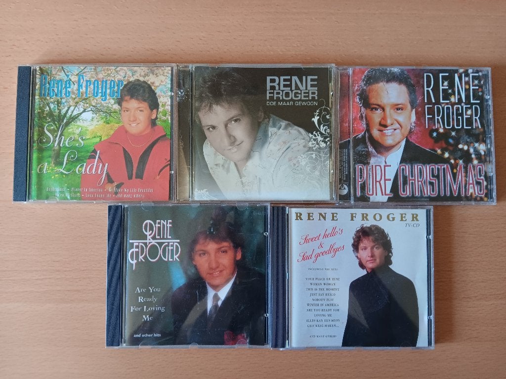 5 prachtige originele cd's van René Froger, Ophalen, Gebruikt