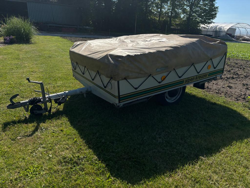 Alpenkreuzer Duet - Compacte 4-persoons vouwwagen, Caravans en Kamperen, Vouwwagens, Ophalen, Alpenkreuzer, Beige, Aanwezig