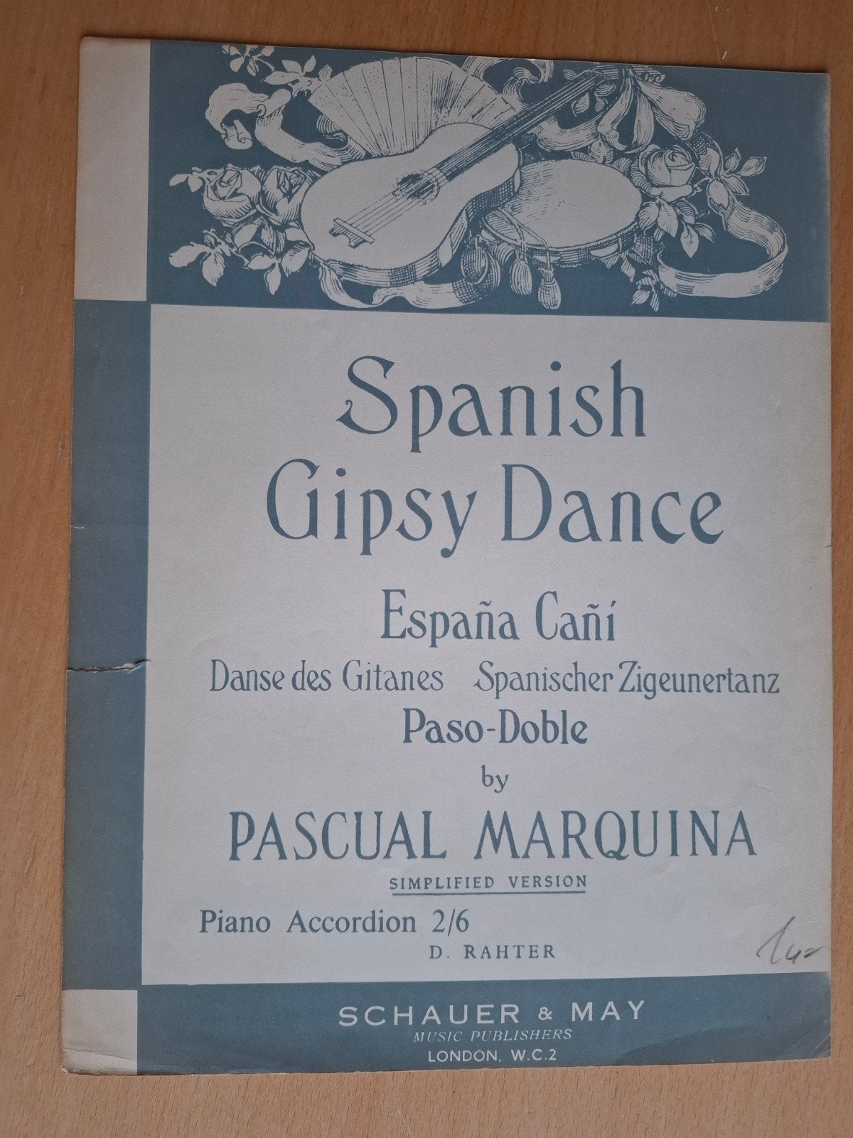Spanish Gipsy Dance - Pascual Marquina, Gebruikt, Ophalen of Verzenden, Artiest of Componist, Accordeon