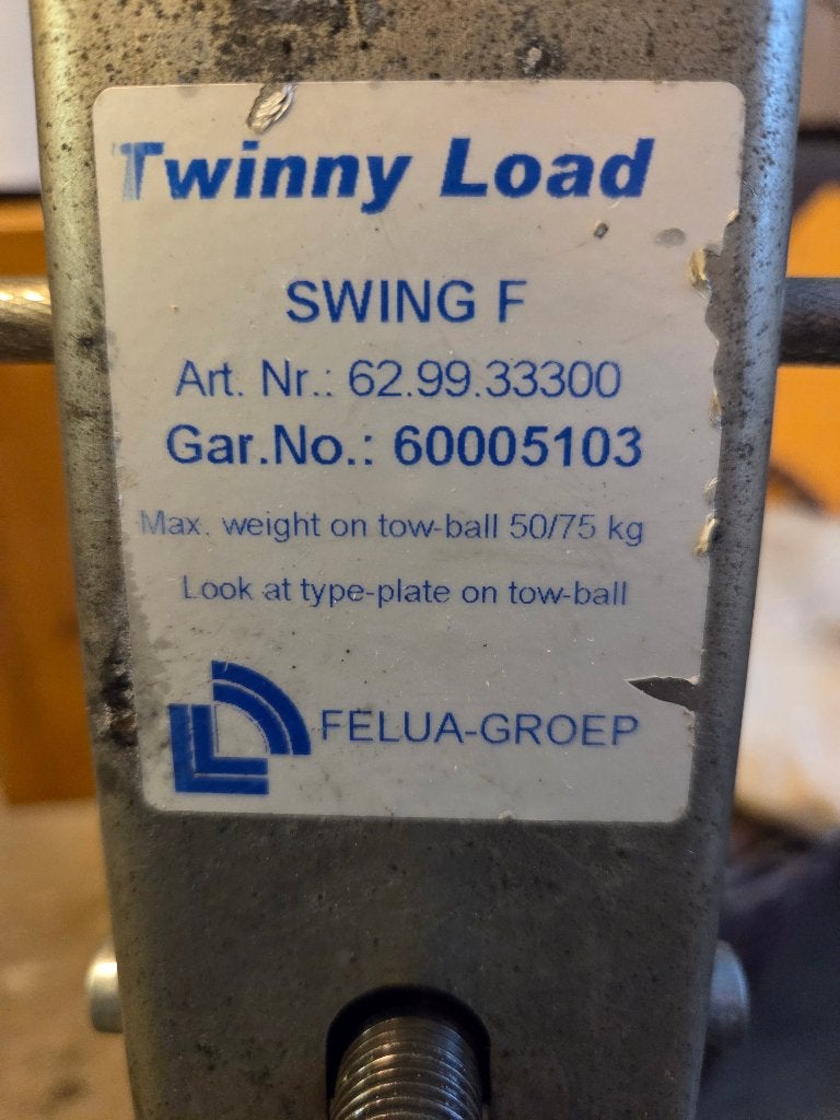 Twinny Load Swing F,  fietsen drager voor 2 fietsen., Auto diversen, Ophalen, Gebruikt, 2 fietsen, Trekhaakdrager