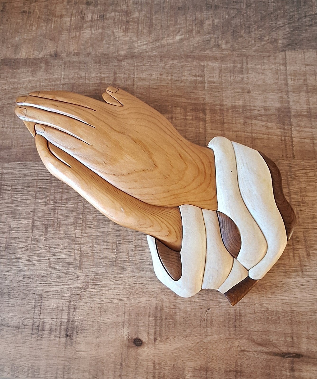 Houten Biddende Handen Wanddecoratie, Antiek en Kunst, Ophalen of Verzenden