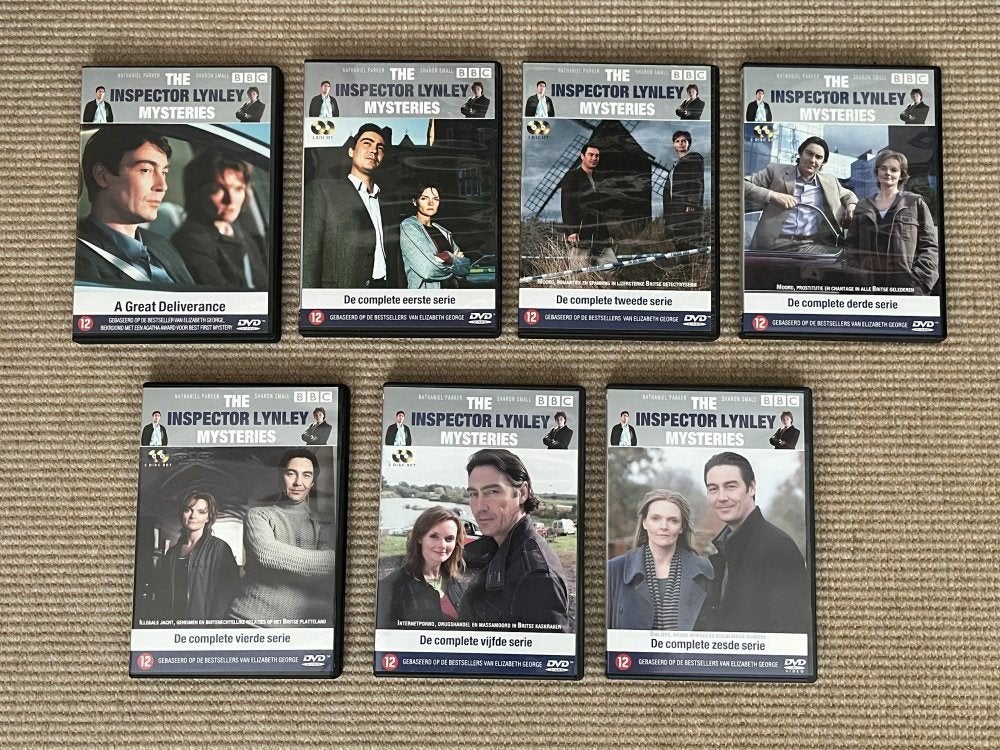 Inspector Lynley | Seizoen 1 t/m 6 + de pilot | 12 DVD's, Cd's en Dvd's, Gebruikt, Misdaad, Ophalen of Verzenden, Vanaf 12 jaar