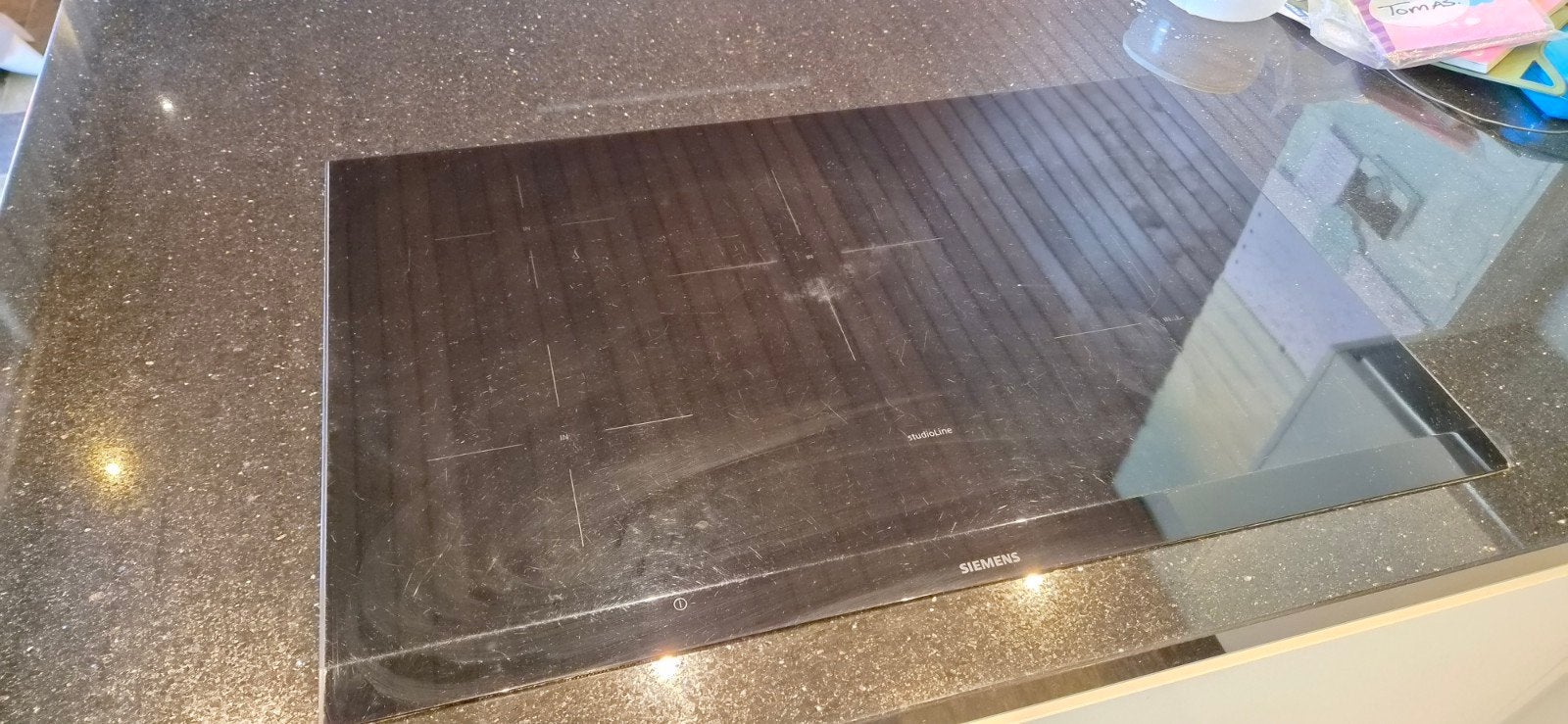 Siemens StudioLine Inductiekookplaat EH877LVC1E, Gebruikt, Inbouw, Inductie, 4 kookzones