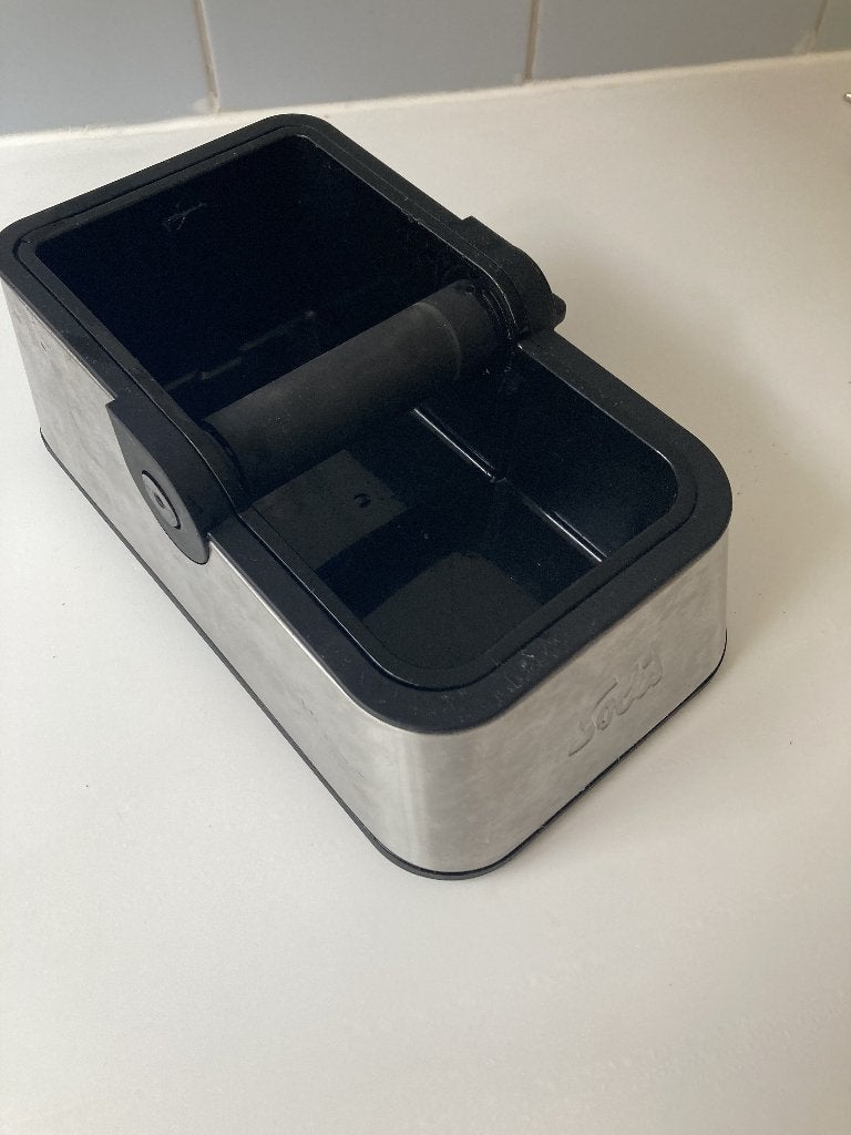 Solis Perfetta Coffee Knock-Box, Ophalen, Overige typen, Zo goed als nieuw, Zwart
