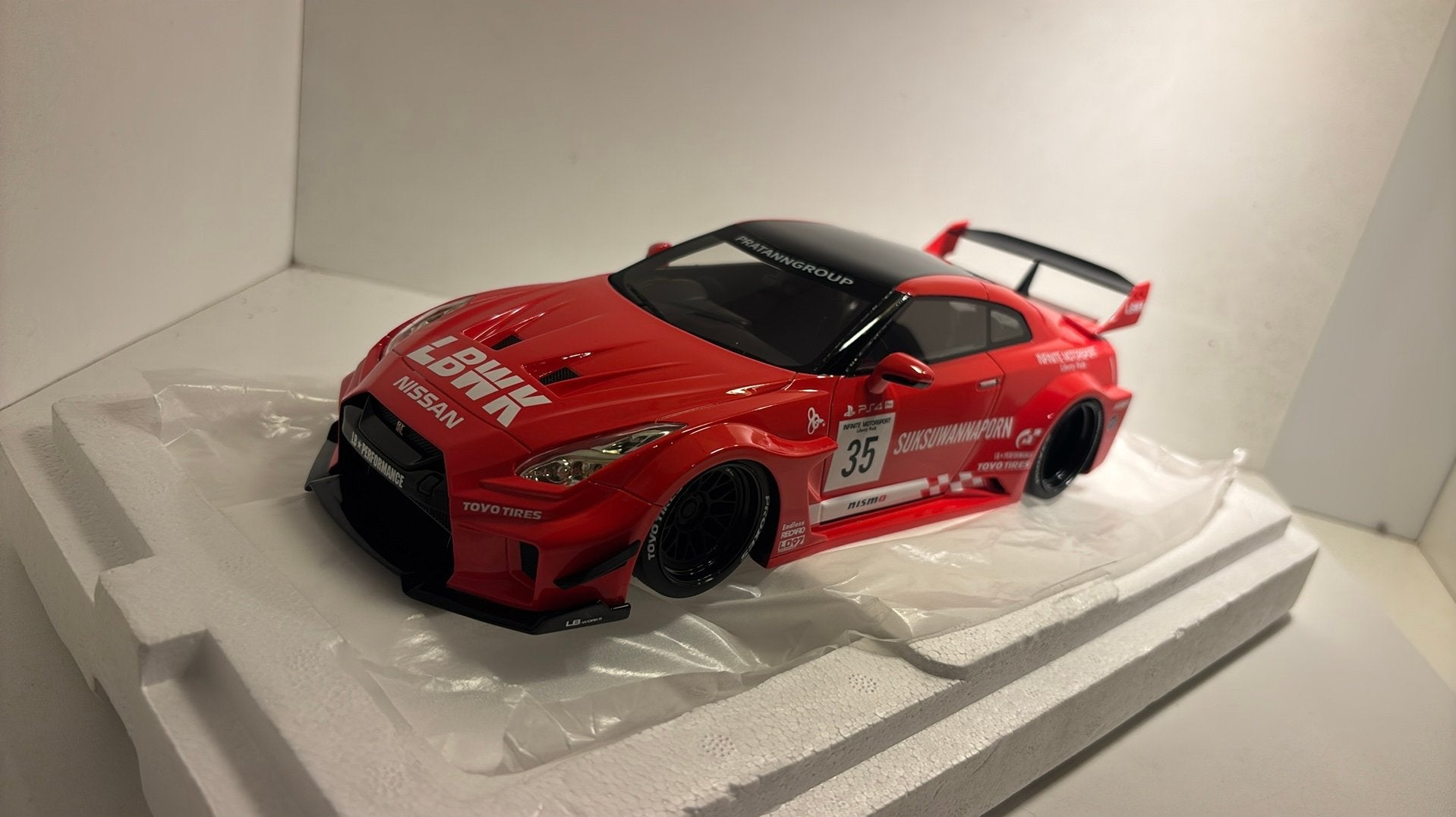 Nissan 35gt-works -RR lb -silhouette top speed 1.18, Ophalen of Verzenden, A, A, A