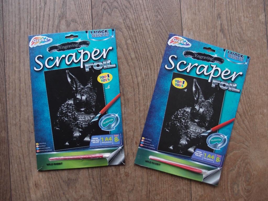 Nieuwe ongebruikte twee sets scraper foil art tekenen, Ophalen of Verzenden, Nieuw, Knutselen