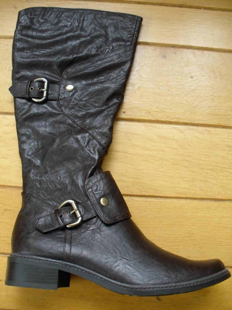 MARCO TOZZI donker bruine laarzen maat 42, Kleding | Dames, Schoenen, Zo goed als nieuw, Hoge laarzen, Bruin, Ophalen of Verzenden