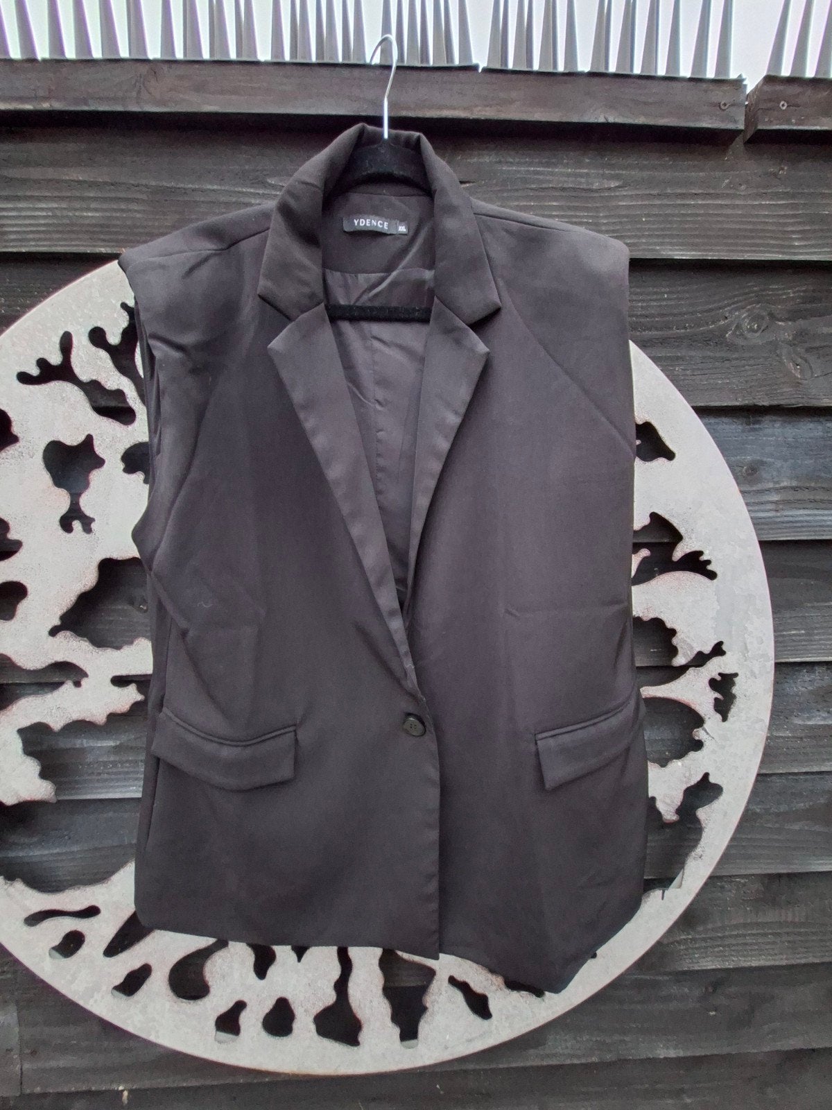 mouwloze blazer 44, Kleding | Dames, Zwart, Maat 42/44 (L), Nieuw, Ydence