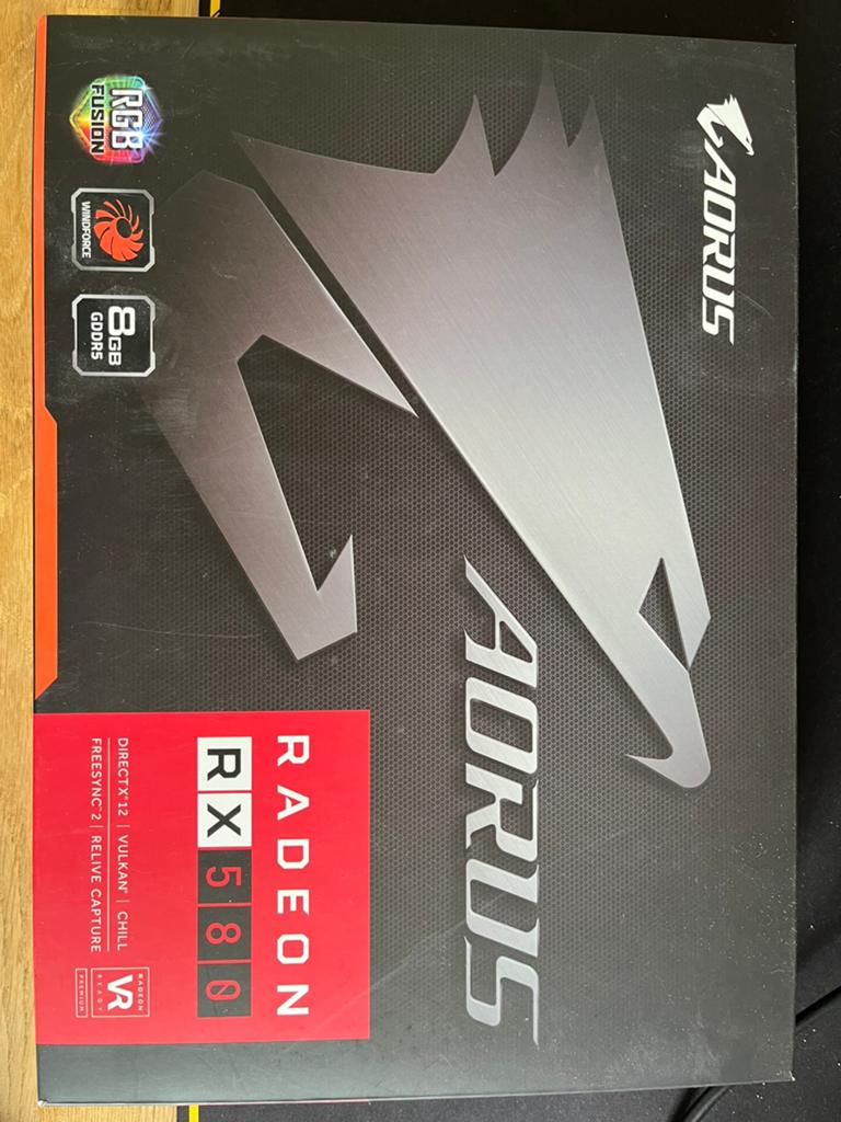 GIGABYTE AORUS Radeon RX580 8gb, Computers en Software, Videokaarten, Ophalen of Verzenden, PCI, DVI, GDDR5