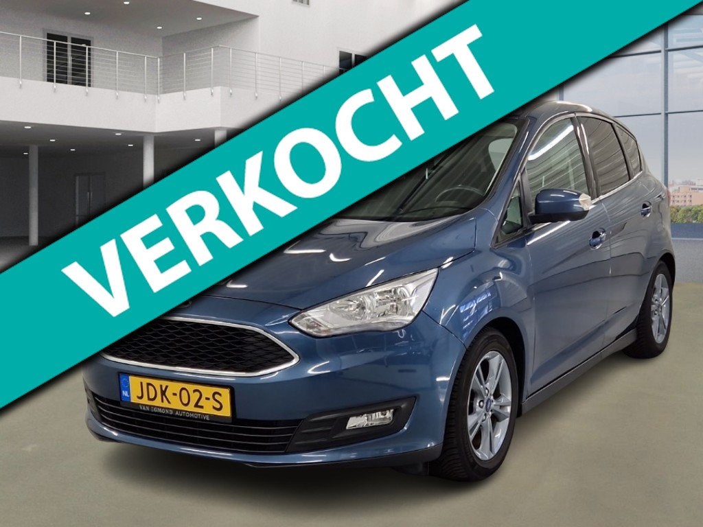 Ford C-MAX 1.0 Titanium 2019/1E EIGENAAR/NAVIGATIE/CAMERA/TR, Voorwielaandrijving, Dealer onderhouden, Gebruikt, Blauw