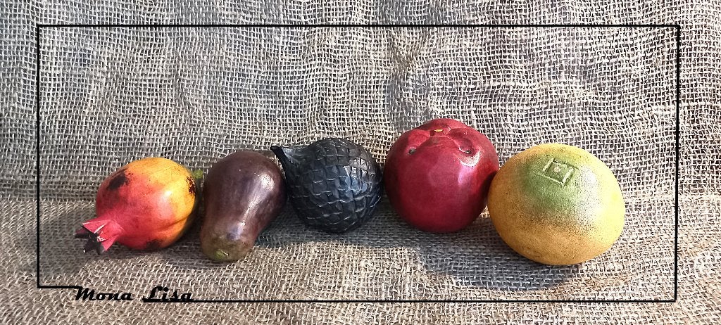 Vintage Indiaas houten fruit, ca. 1990, Ophalen of Verzenden