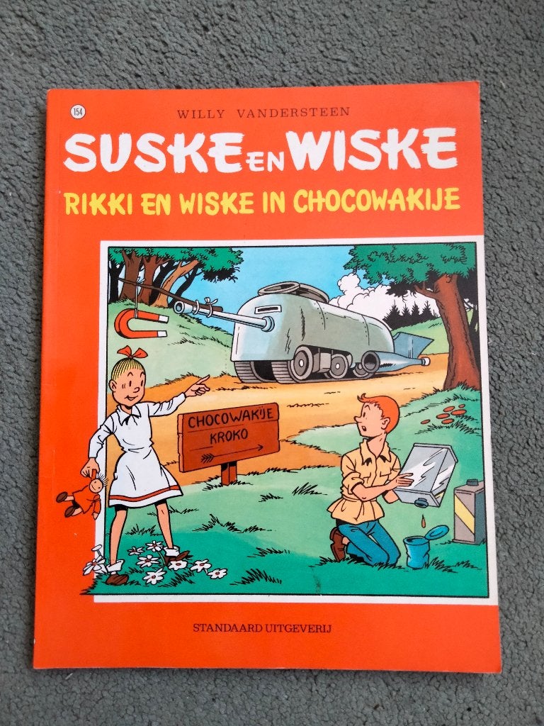 Suske en Wiske: Rikki en Wiske in Chocowakije, Willy Vandersteen, Eén stripboek, Ophalen, Gelezen