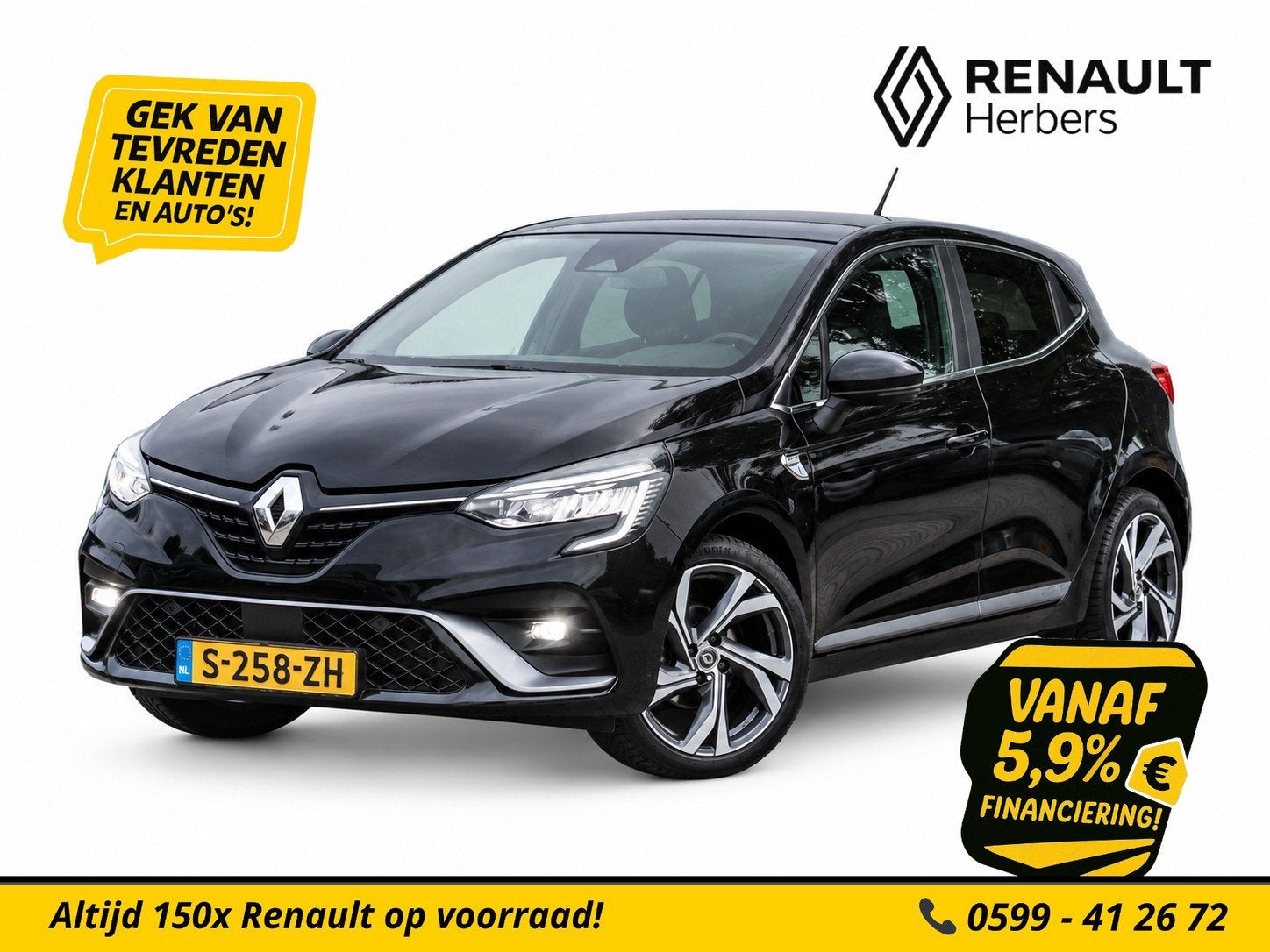 Renault Clio 1.0 TCe R.S. Line CRUISE / CAMERA / ALL SEASON, Voorwielaandrijving, 101 pk, Gebruikt, Euro 6