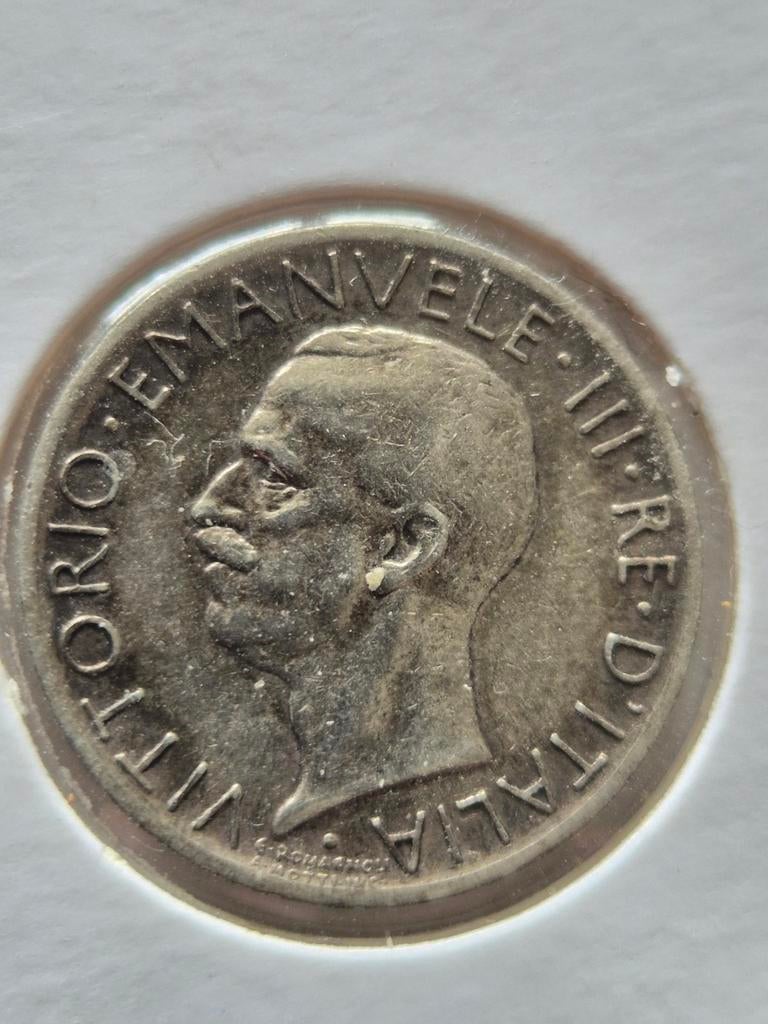 5 lire Italië 1928r zilver, Verzenden, Italië, Zilver