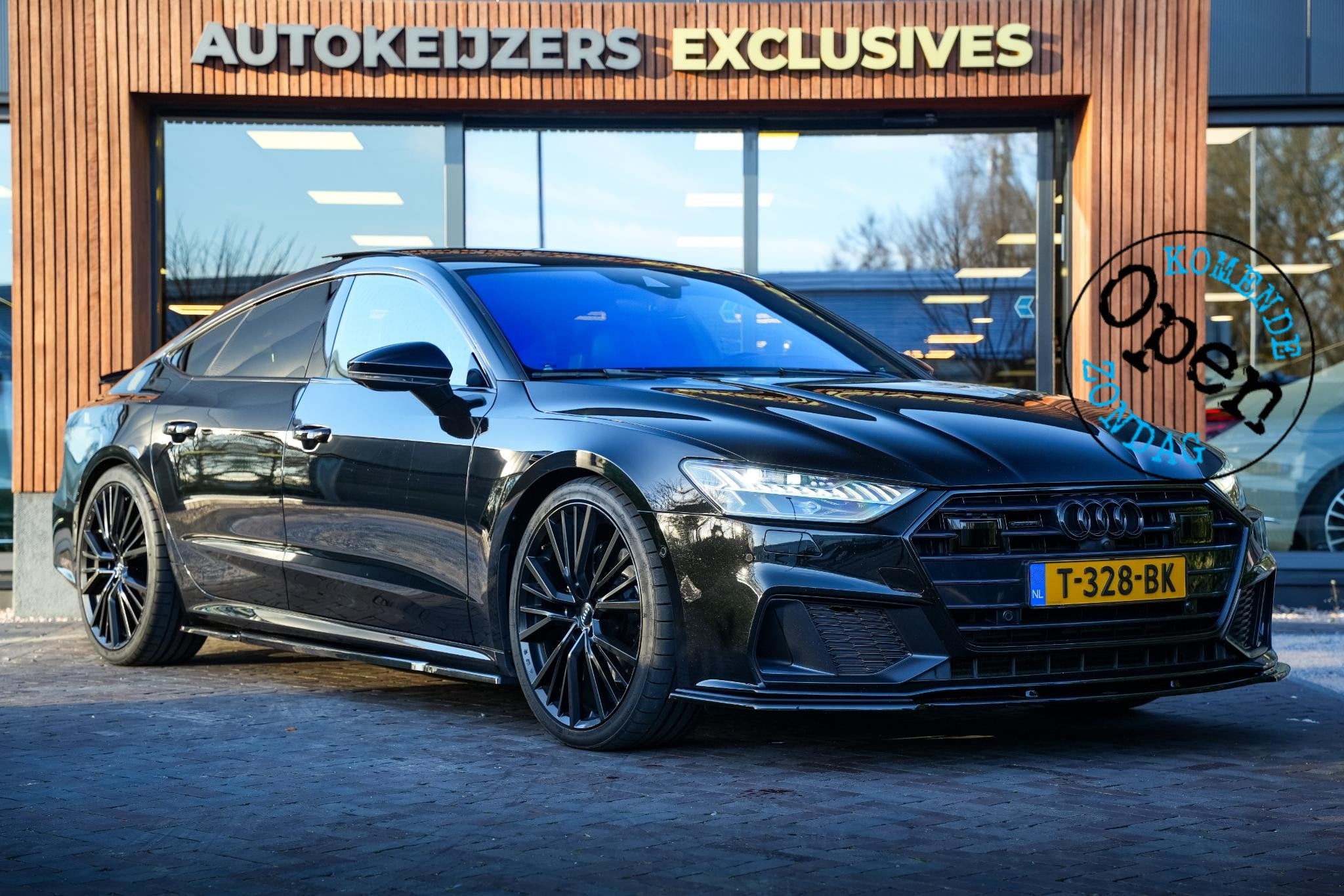 Audi A7 Sportback 50 TDI quattro Pro Line Plus B&O+ Panodak, Auto's, Gebruikt, 2000 kg, Zwart, Bedrijf