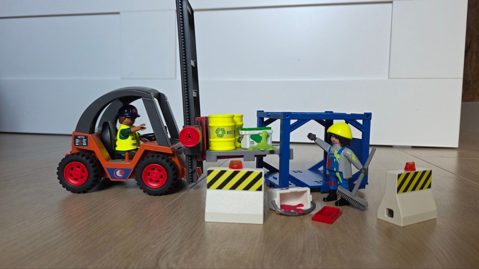 Playmobil Vorkheftruck met Lading - 70772, Complete set, Voertuig, Ophalen of Verzenden, Zo goed als nieuw