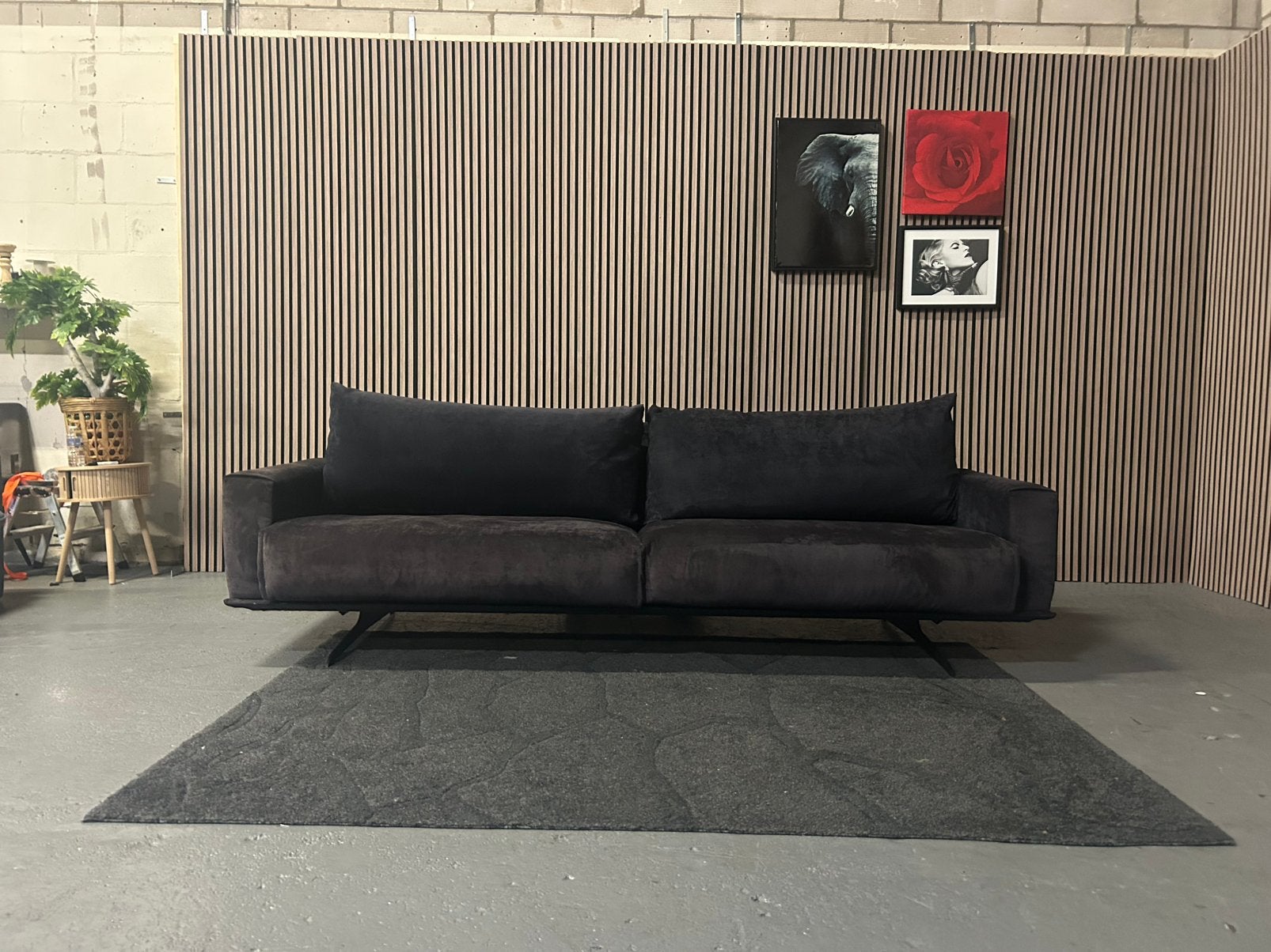 GRATIS LEVERING Passe Partout Bank Blauw 265X93 GEREINIGD