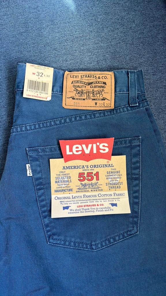 Vintage Levi’s 551 Deadstock - Nieuw met kaartjes - W32 L32, Ophalen of Verzenden