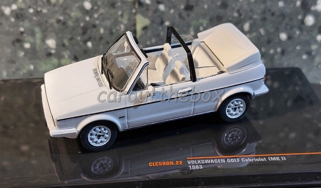 Volkswagen Golf cabrio 1983 wit 1:43 Ixo V1161, Verzenden, Nieuw, Auto, Overige merken