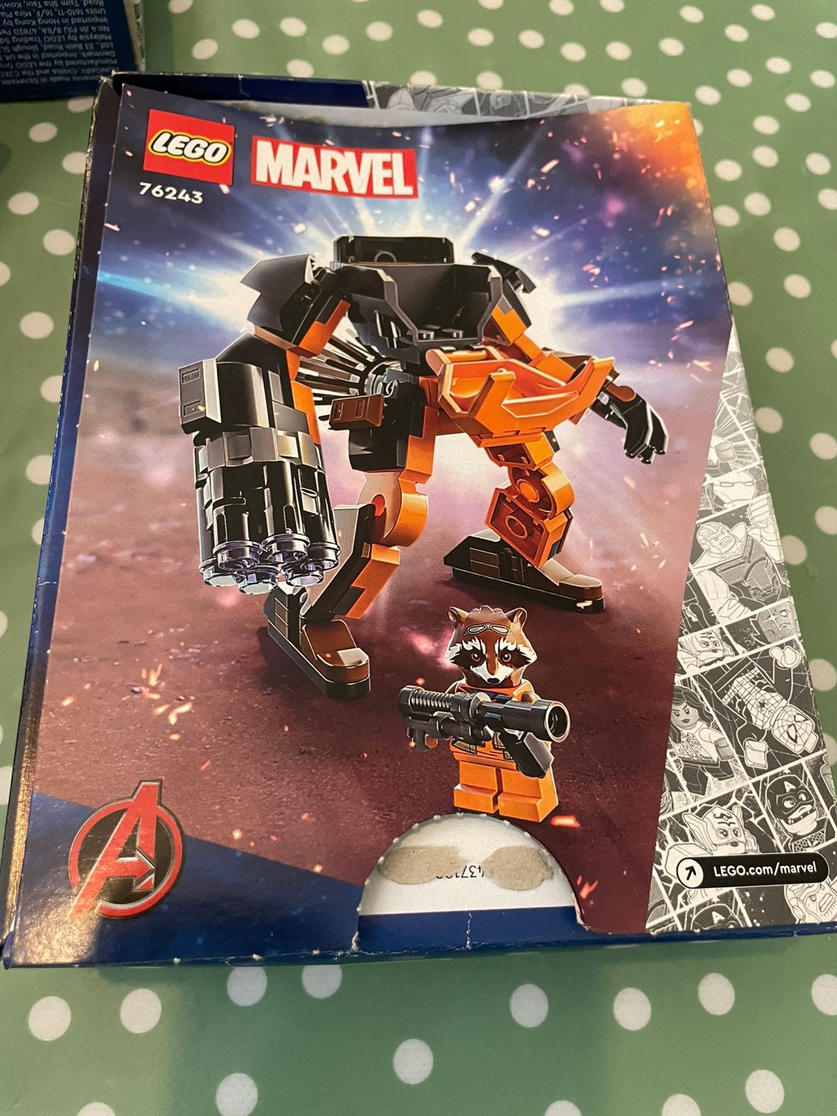 Lego Marvel 76243 Compleet Marvel Rocket Raccoon, Marvel, Lego, Ophalen of Verzenden, Compleet