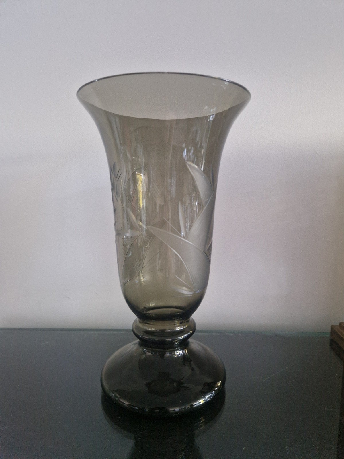Grote sixties vaas glas, Antiek en Kunst, Ophalen of Verzenden