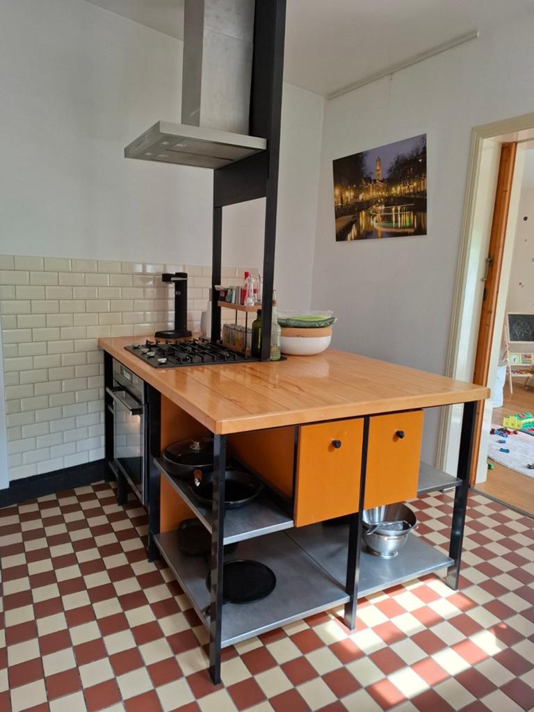 Unieke keukenblok, incl/excl apparatuur - Ophalen juli, Huis en Inrichting, Ophalen, Gebruikt, Overige kleuren, Overige typen