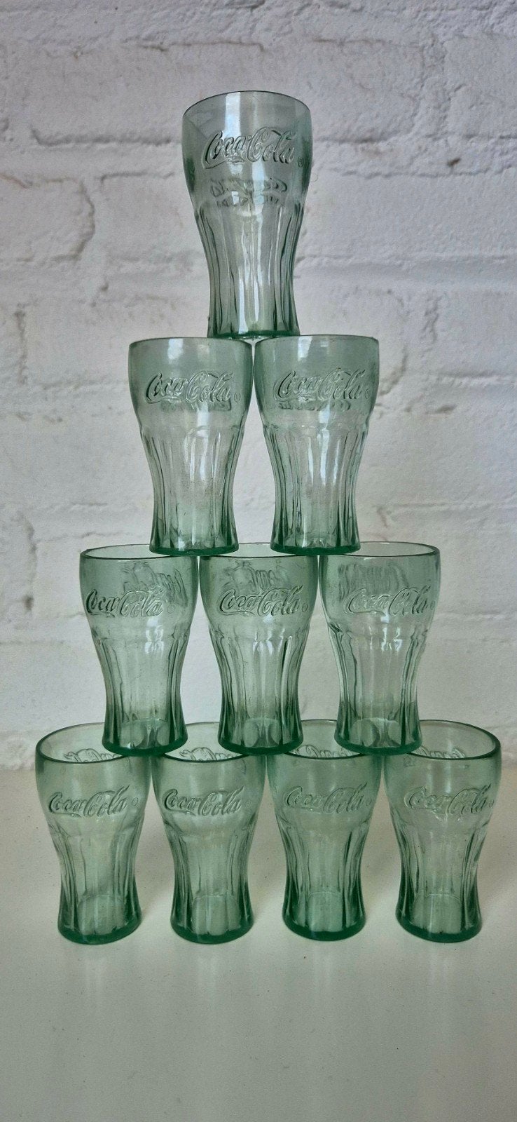 Vintage, plastic Coca-Cola shot glaasjes, Ophalen of Verzenden, Zo goed als nieuw, Borrel- of Shotglas