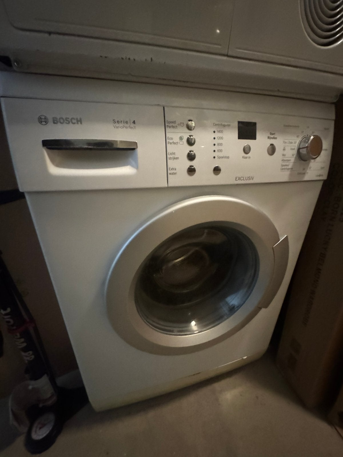 Bosch wasmachine, Ophalen, Gebruikt, 1200 tot 1600 toeren, 85 tot 90 cm