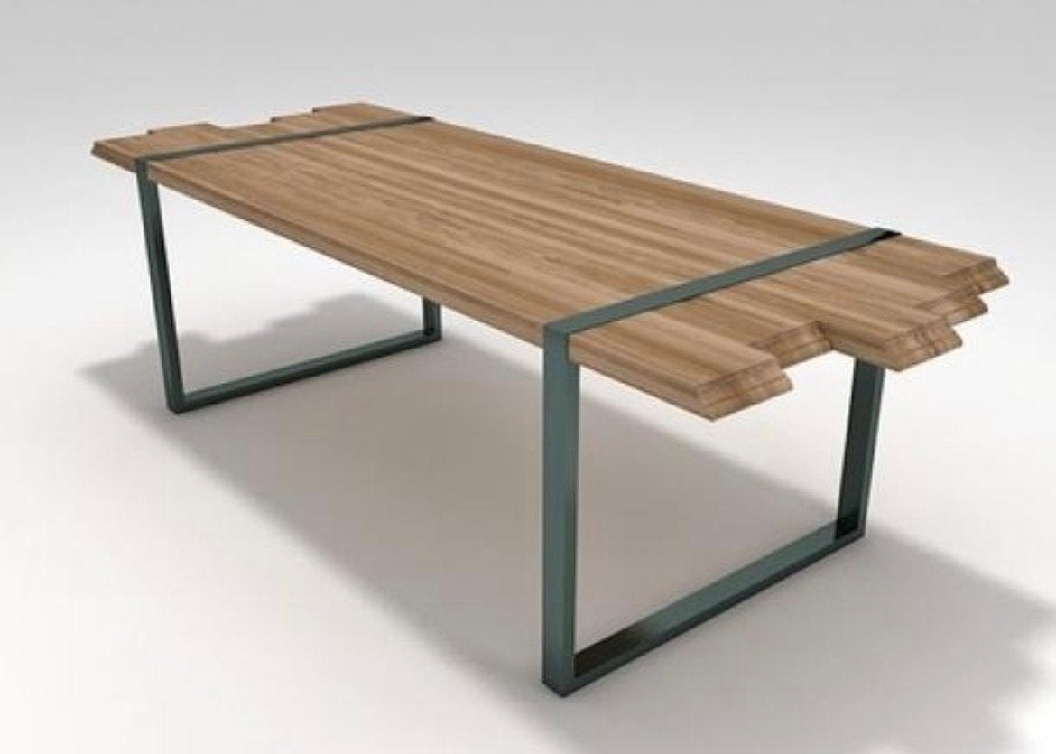 Zanotta Raw table collectors item, Huis en Inrichting, Ophalen, 100 tot 150 cm, Eikenhout, 200 cm of meer